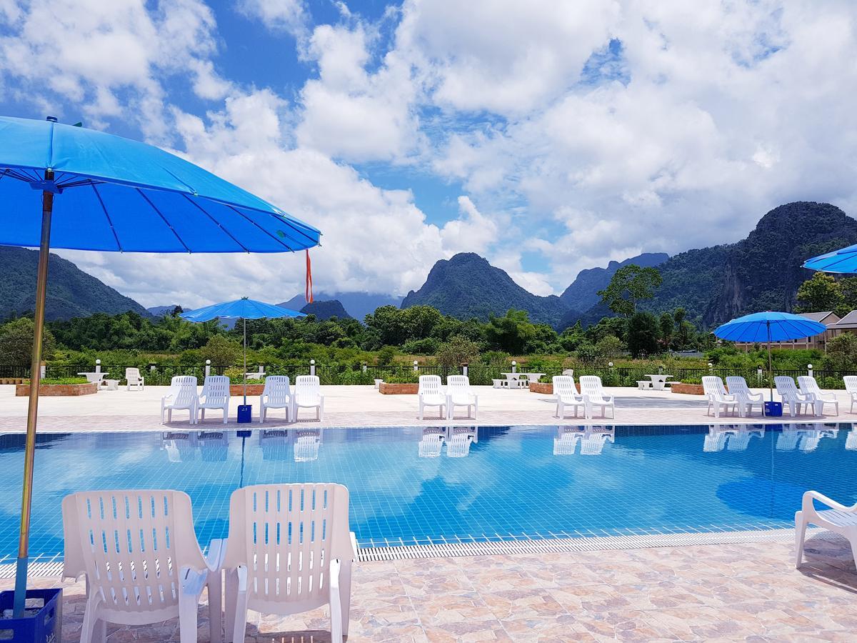 Simon Riverside Hotel Vang Vieng Exterior photo