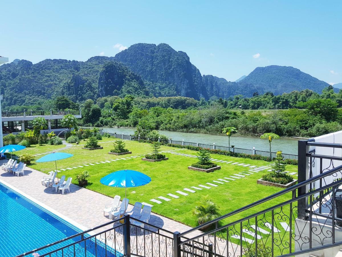 Simon Riverside Hotel Vang Vieng Exterior photo
