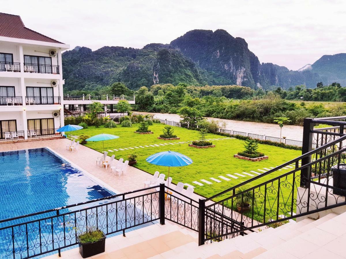 Simon Riverside Hotel Vang Vieng Exterior photo